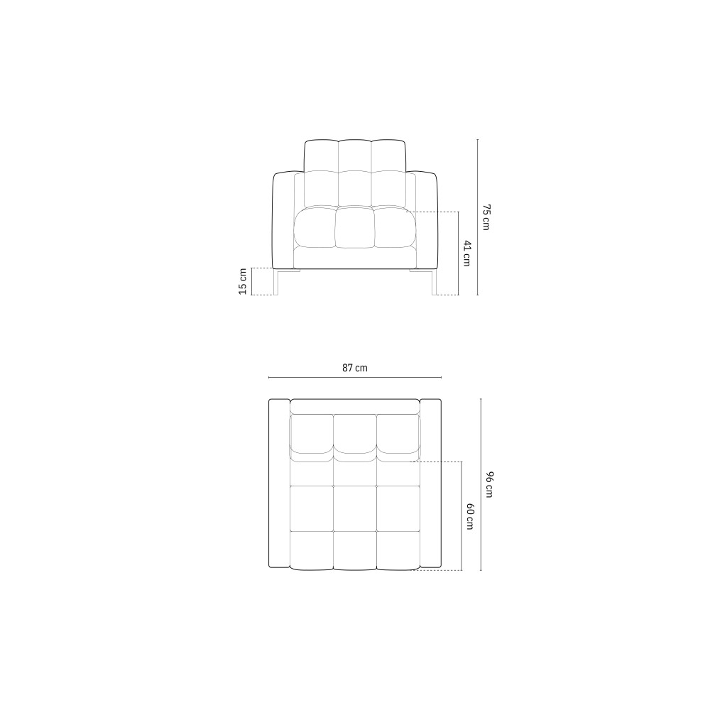 Micadoni Оксамитове крісло, 