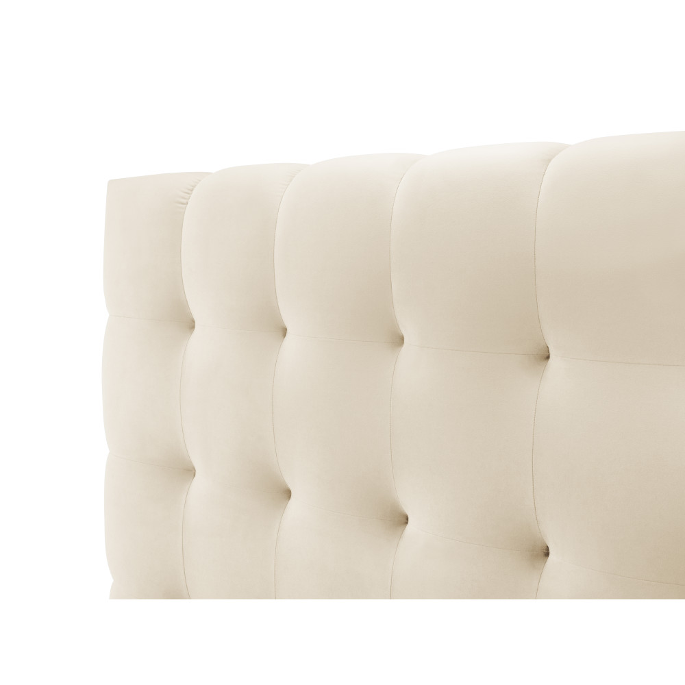 Micadoni Оксамитове ліжко з місцем для зберігання речей та узголів'ям, 