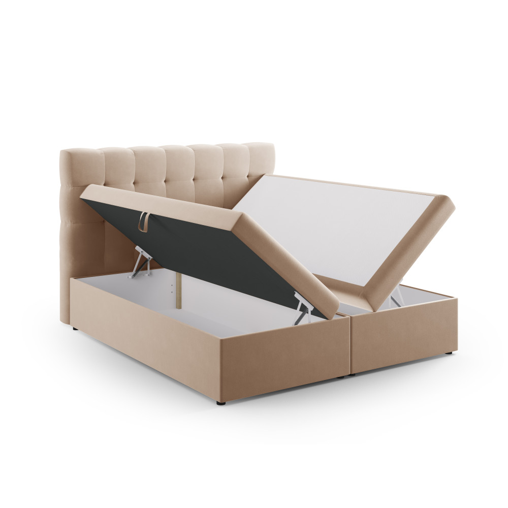 Micadoni Комплект ліжка з пружинним матрацом: узголів'я + пружинний матрац/матрац + наматрацник, 