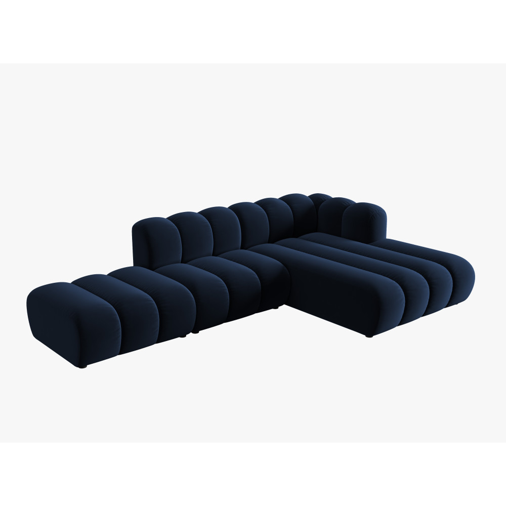 Micadoni Оксамитовий модульний правий кутовий диван, 