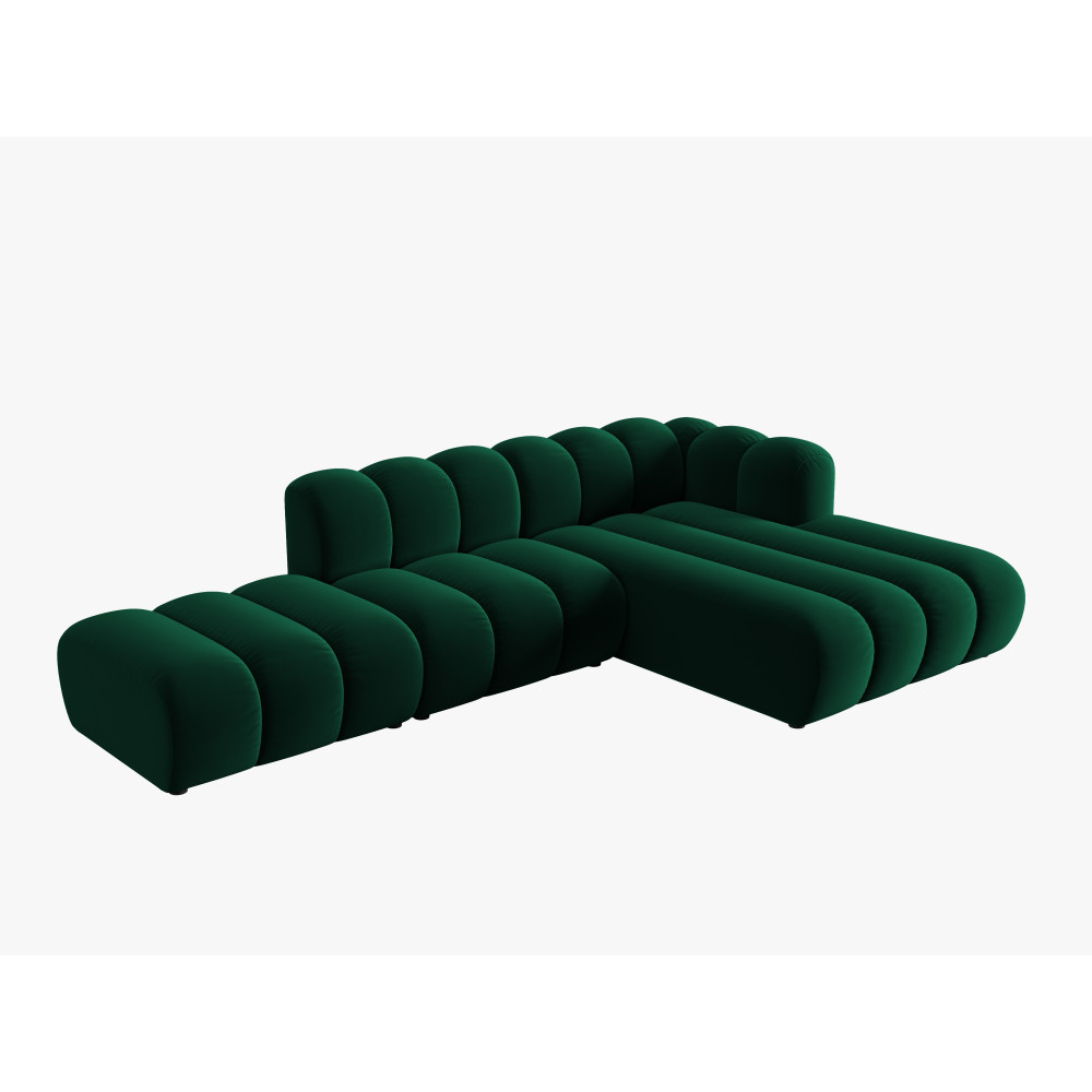 Micadoni Оксамитовий модульний правий кутовий диван, 