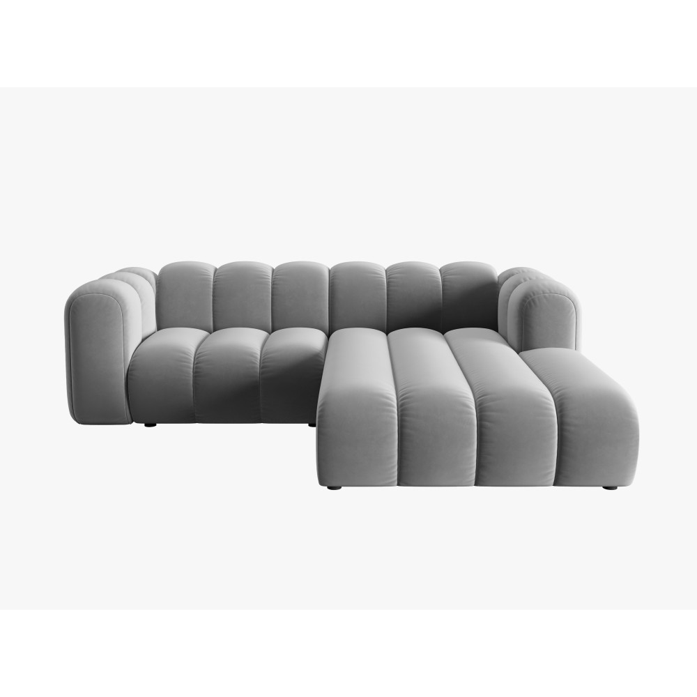 Micadoni Оксамитовий модульний кутовий диван праворуч, 