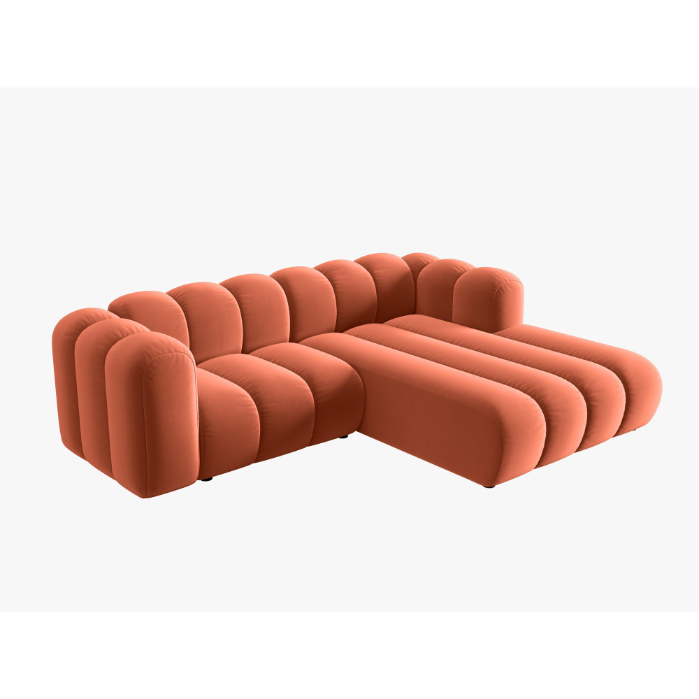 Micadoni Оксамитовий модульний кутовий диван праворуч, 