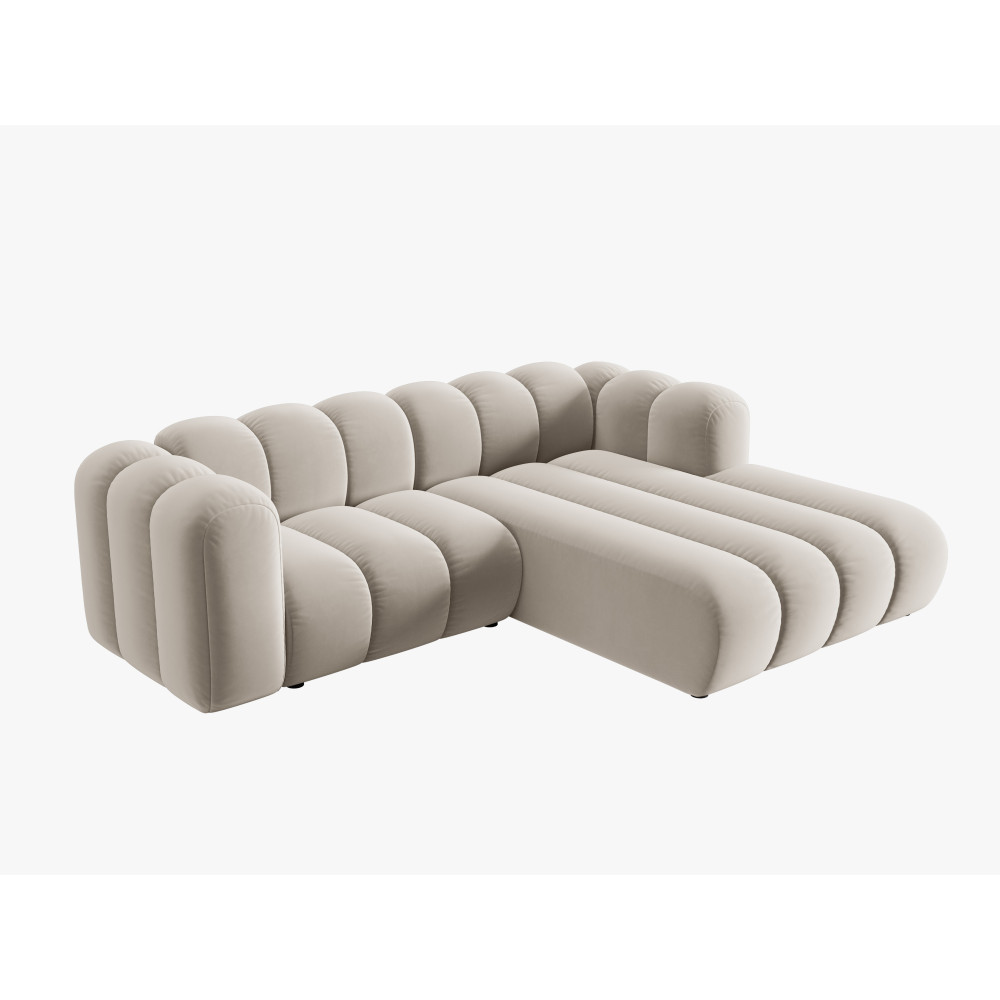 Micadoni Оксамитовий модульний кутовий диван праворуч, 