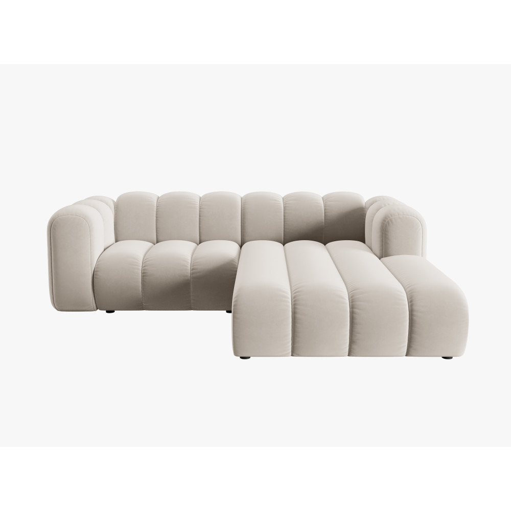 Micadoni Оксамитовий модульний кутовий диван праворуч, 