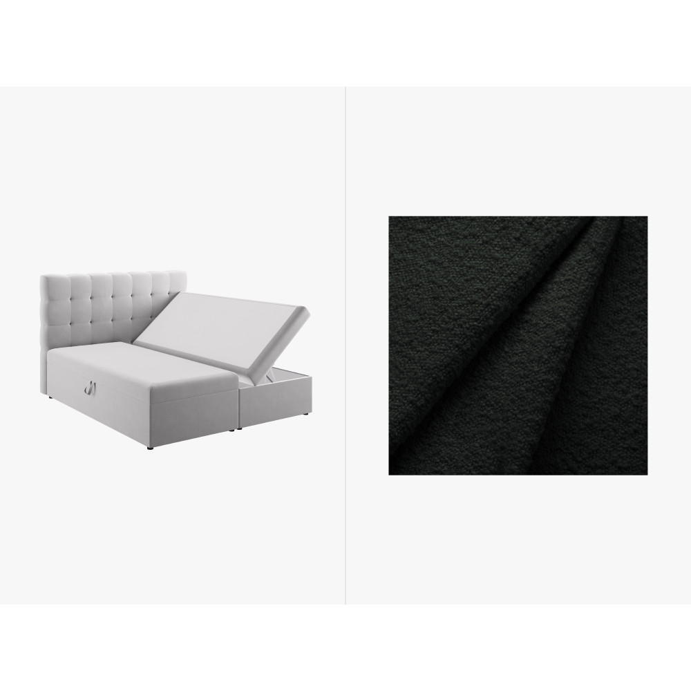 Micadoni Комплект ліжка з пружинним матрацом: узголів'я + пружинний матрац/матрац + наматрацник, 