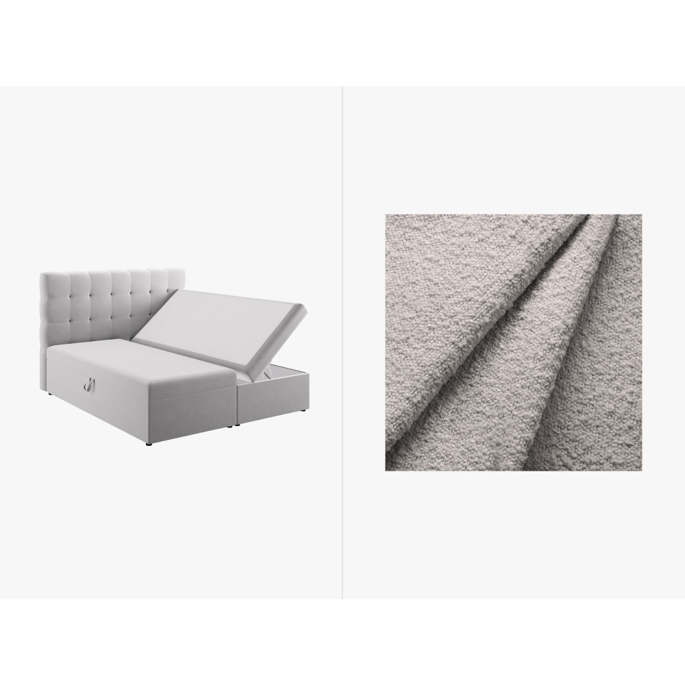 Micadoni Комплект ліжка з пружинним матрацом: узголів'я + пружинний матрац/матрац + наматрацник, 