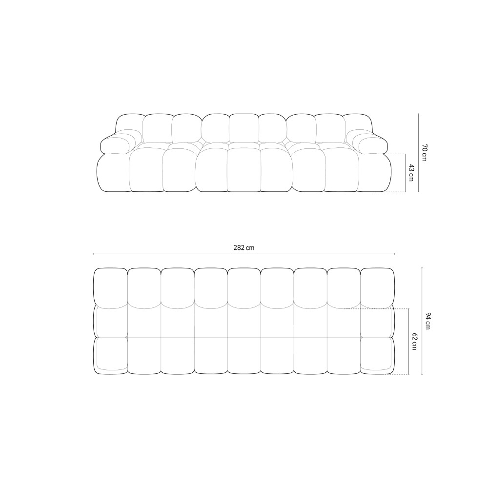 Micadoni Оксамитовий модульний диван, 