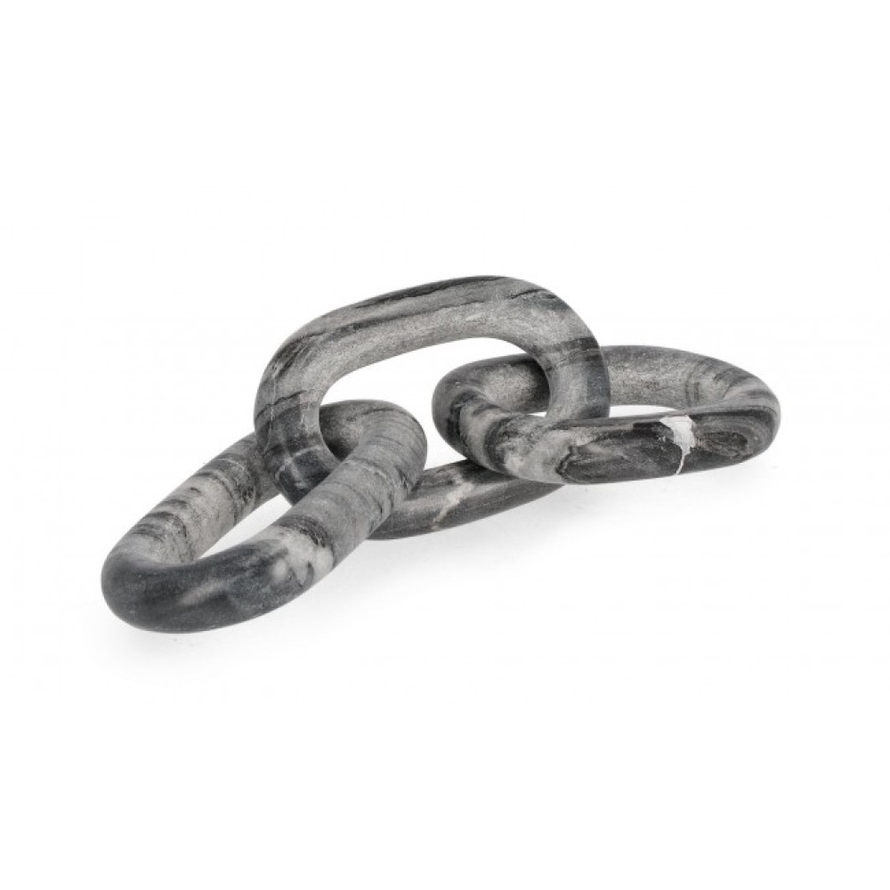 Bizzotto ДЕКОРАЦІЯ З МАРМУРНОГО ЛАНЦЮЖКА KANDY GREY 3R Bizzotto ДЕКОРАЦІЯ З МАРМУРНОГО ЛАНЦЮЖКА KANDY GREY 3R