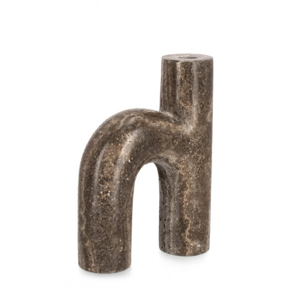 Bizzotto ПІДСВІЧНИК ТІКАР КОРИЧНЕВИЙ МАРМУР