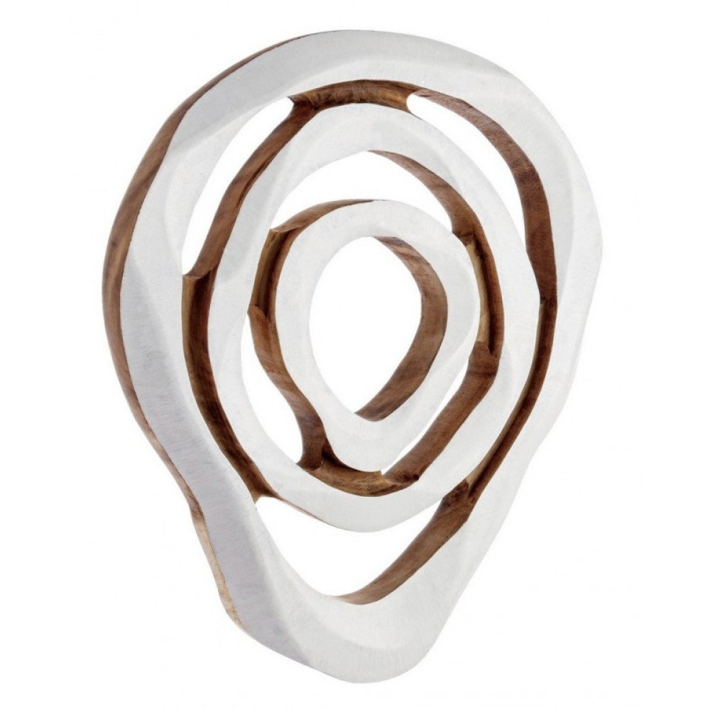 Homemotion LENWOOD WHITE WALL DECORATION S