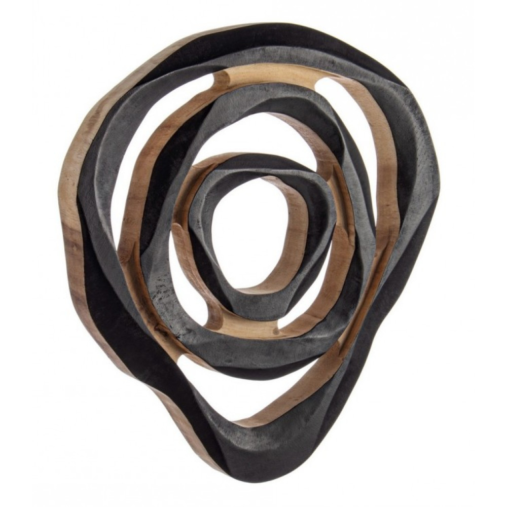 Homemotion LENWOOD BLACK WALL DECORATION S