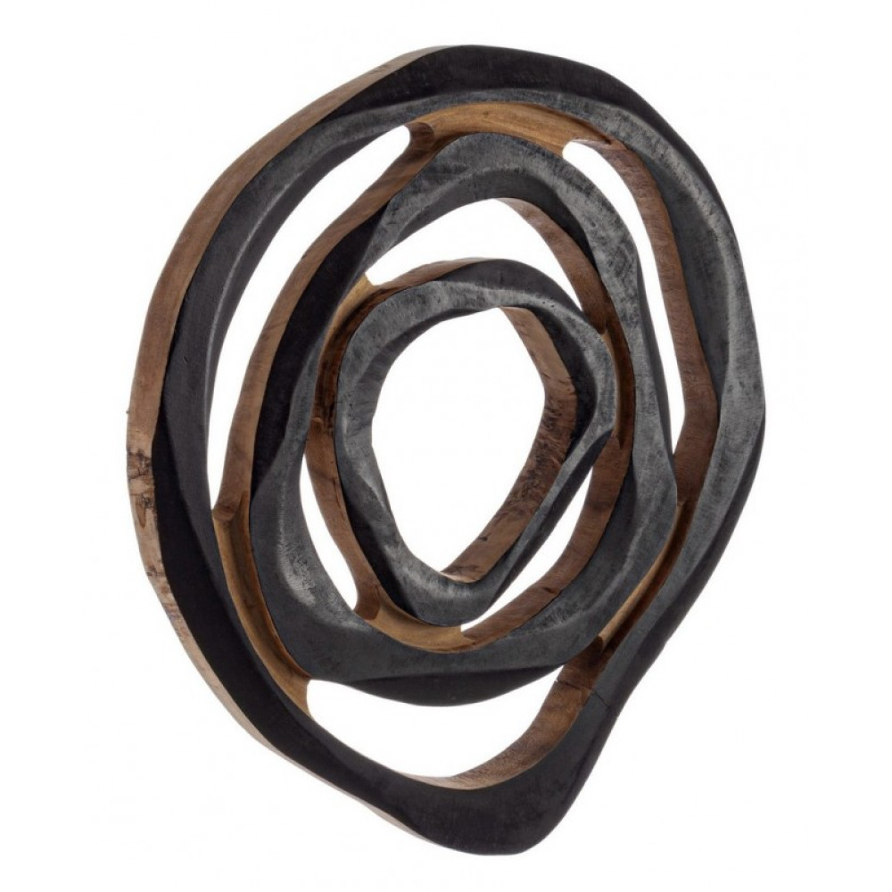 Homemotion LENWOOD BLACK WALL DECORATION L