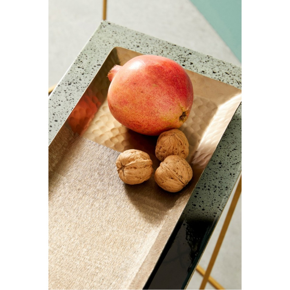 Bizzotto ДЕКОРАТИВНИЙ ПІДНОС HAMMEL RECT GOLD SET2