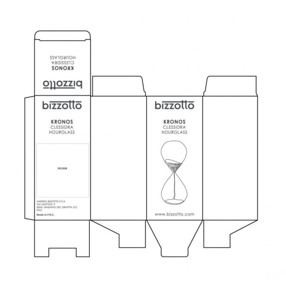 Bizzotto КРОНОС ПІСКОВИЙ ГОДИННИК БУРШТИН-ВОХРА H19,2