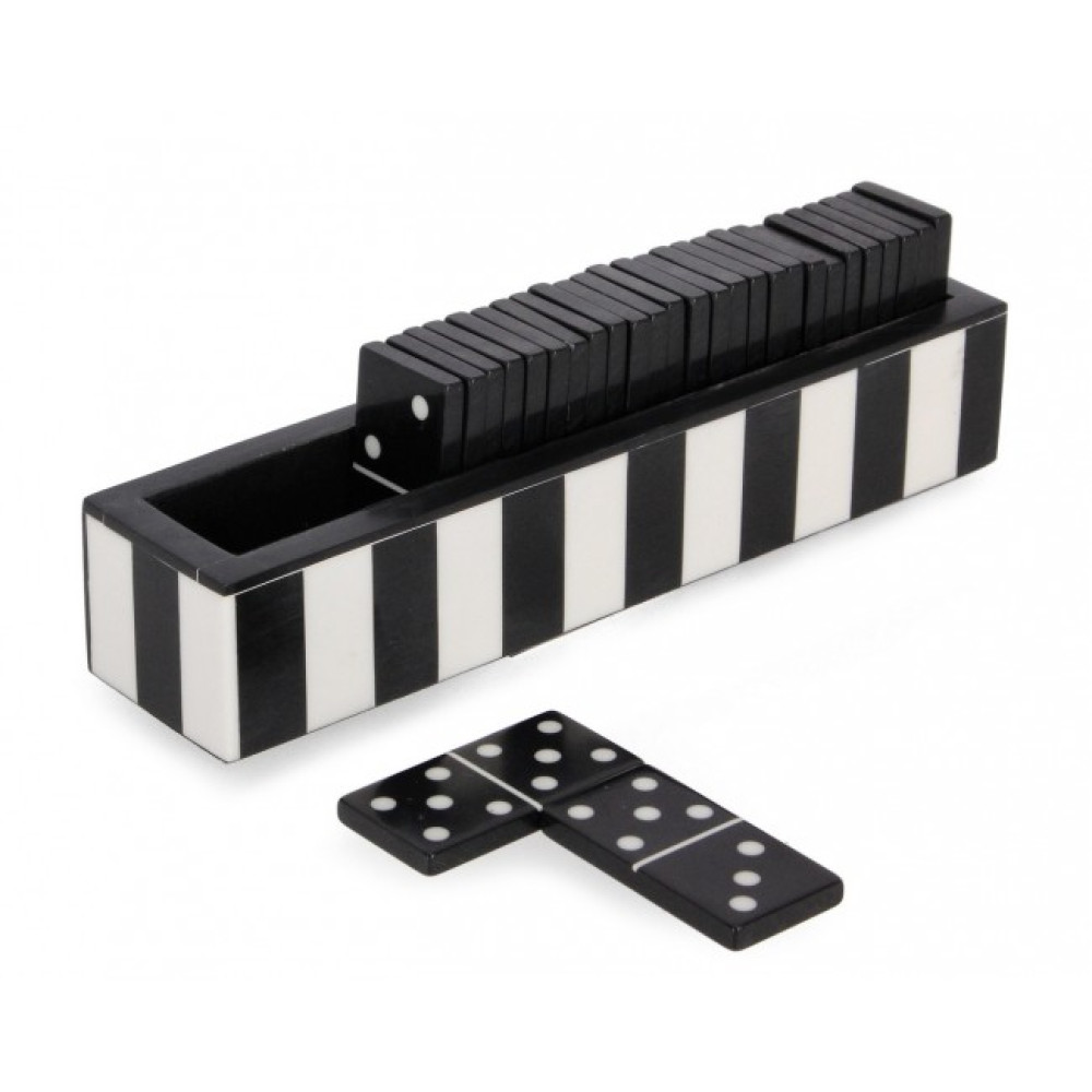 Bizzotto FORTUNE DOMINO BLACK DECORATION 20,5X4,5
