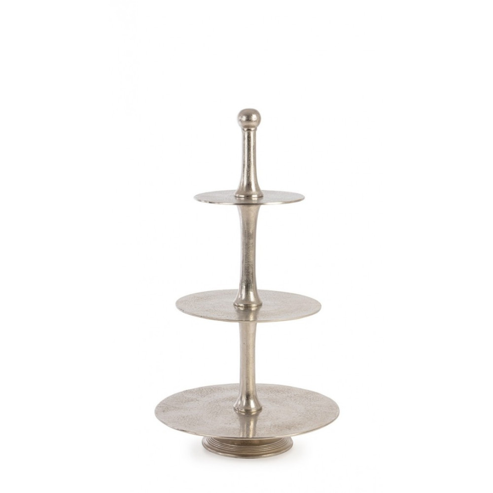 Bizzotto ПІДСТАВКА ДЛЯ ТОРТА MALLET SILVER DECOR 3P H82