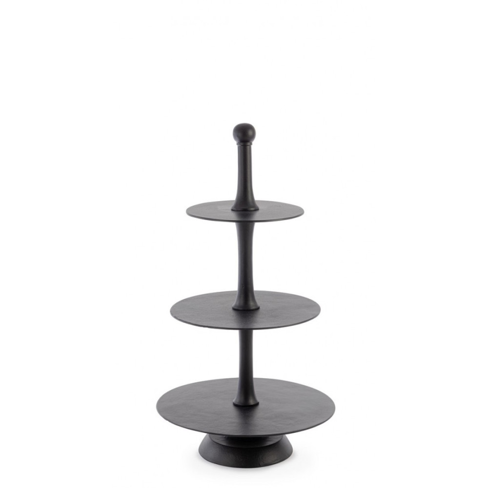 Bizzotto ПІДСТАВКА ДЛЯ ТОРТА MALLET BLACK DECOR 3P H82 Bizzotto ПІДСТАВКА ДЛЯ ТОРТА MALLET BLACK DECOR 3P H82