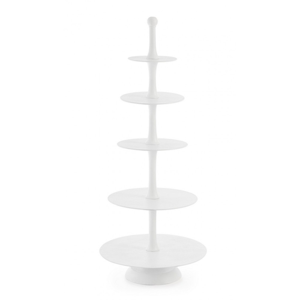 Bizzotto ПІДСТАВКА ДЛЯ ТОРТА MALLET WHITE DECOR H152