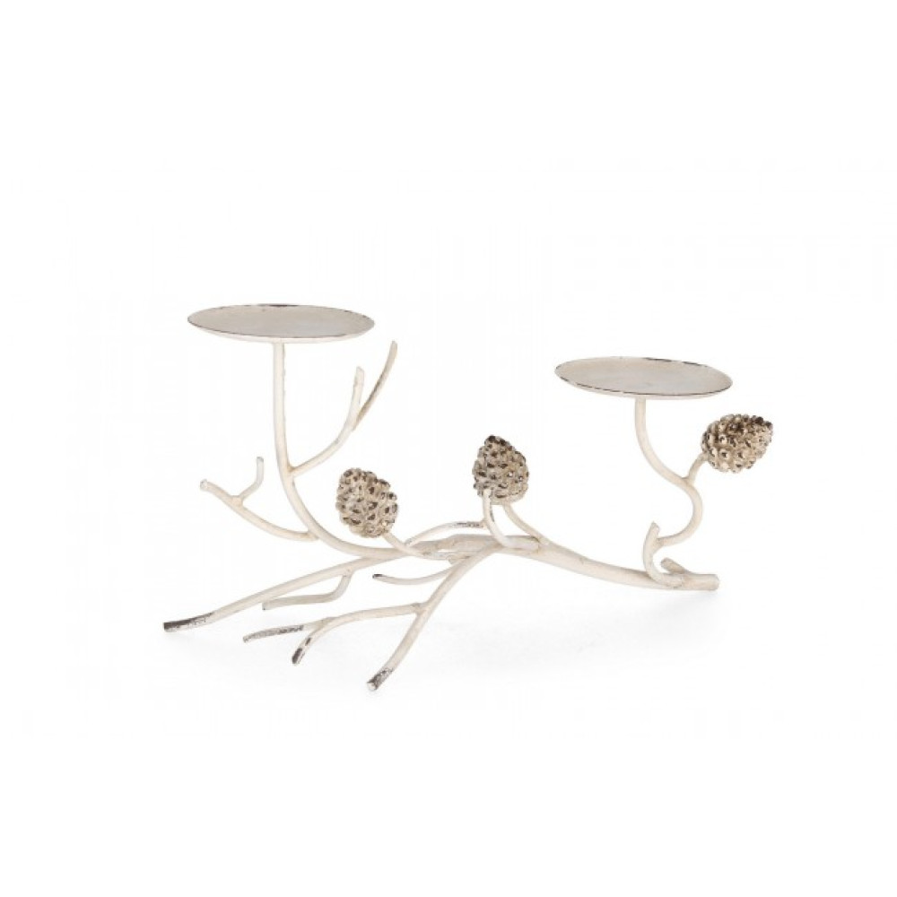 Bizzotto ПІДСВІЧНИК DEMETRA WH 2П Bizzotto ПІДСВІЧНИК DEMETRA WH 2П