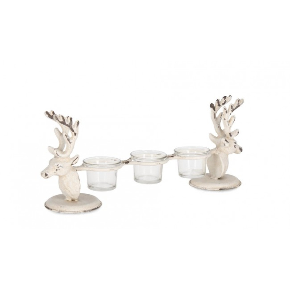 Bizzotto ПІДСВІЧНИК SELENE БІЛИЙ 3П