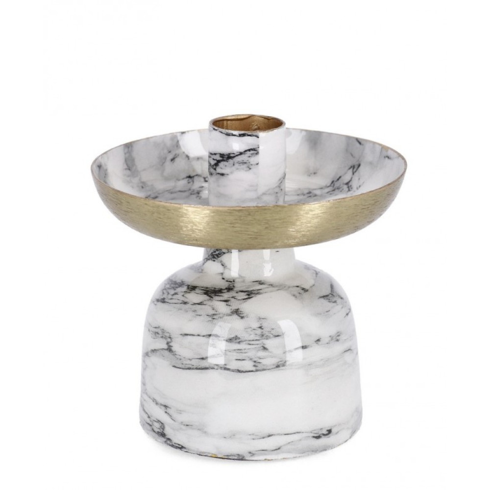 Bizzotto СВІЧНИК MARSHA WHITE 1P H10