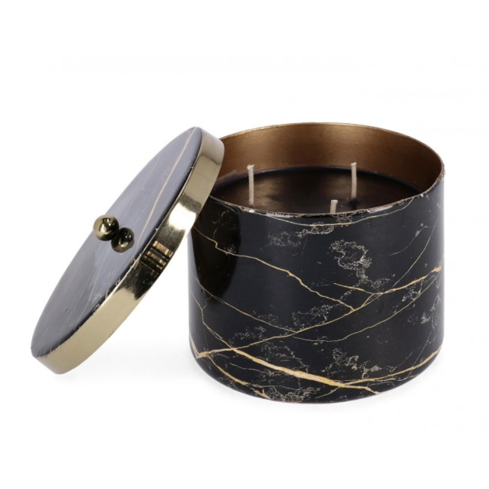 Bizzotto MARSHA ЧОРНА СВІЧКА W-КРИШКА D13,5