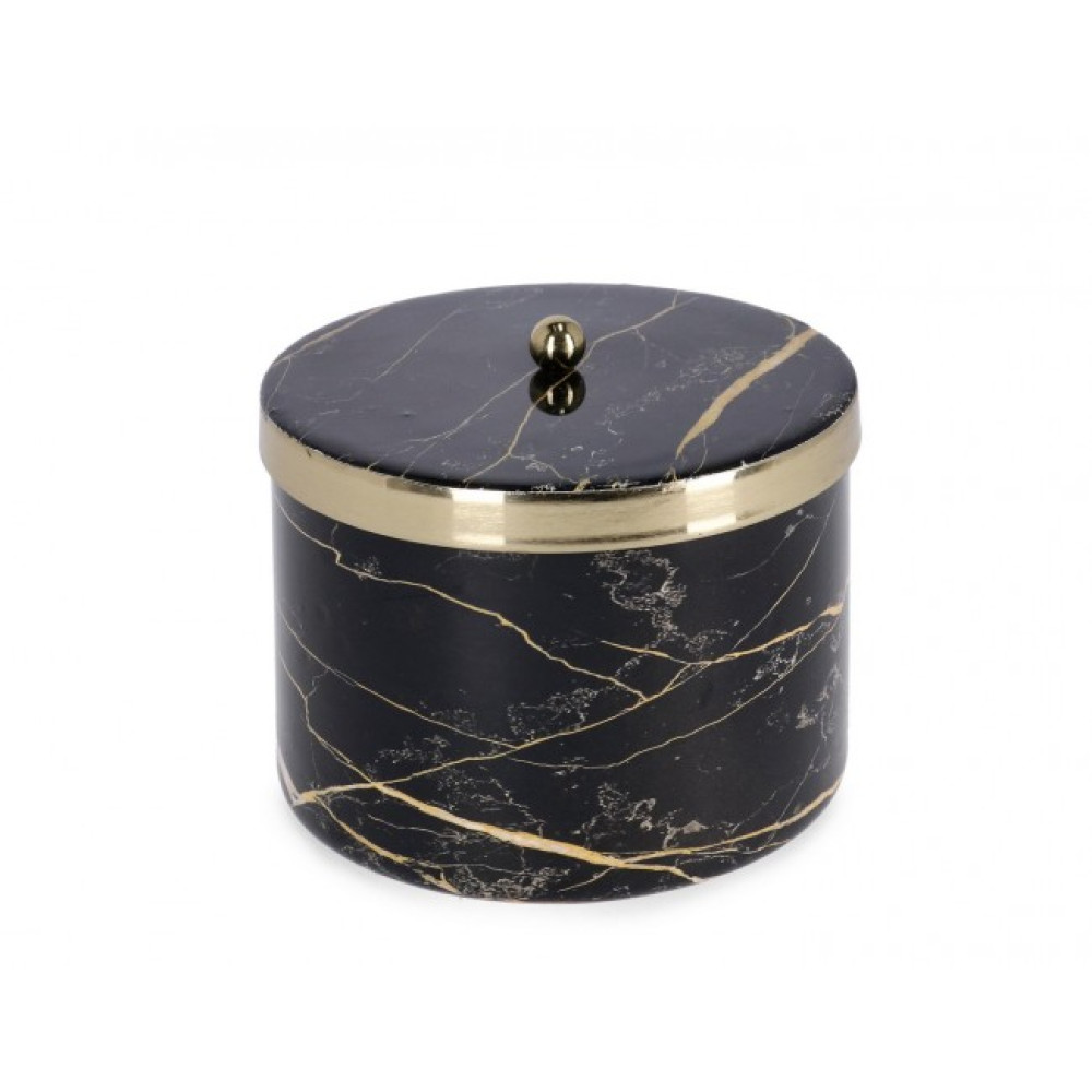 Bizzotto MARSHA ЧОРНА СВІЧКА W-КРИШКА D13,5