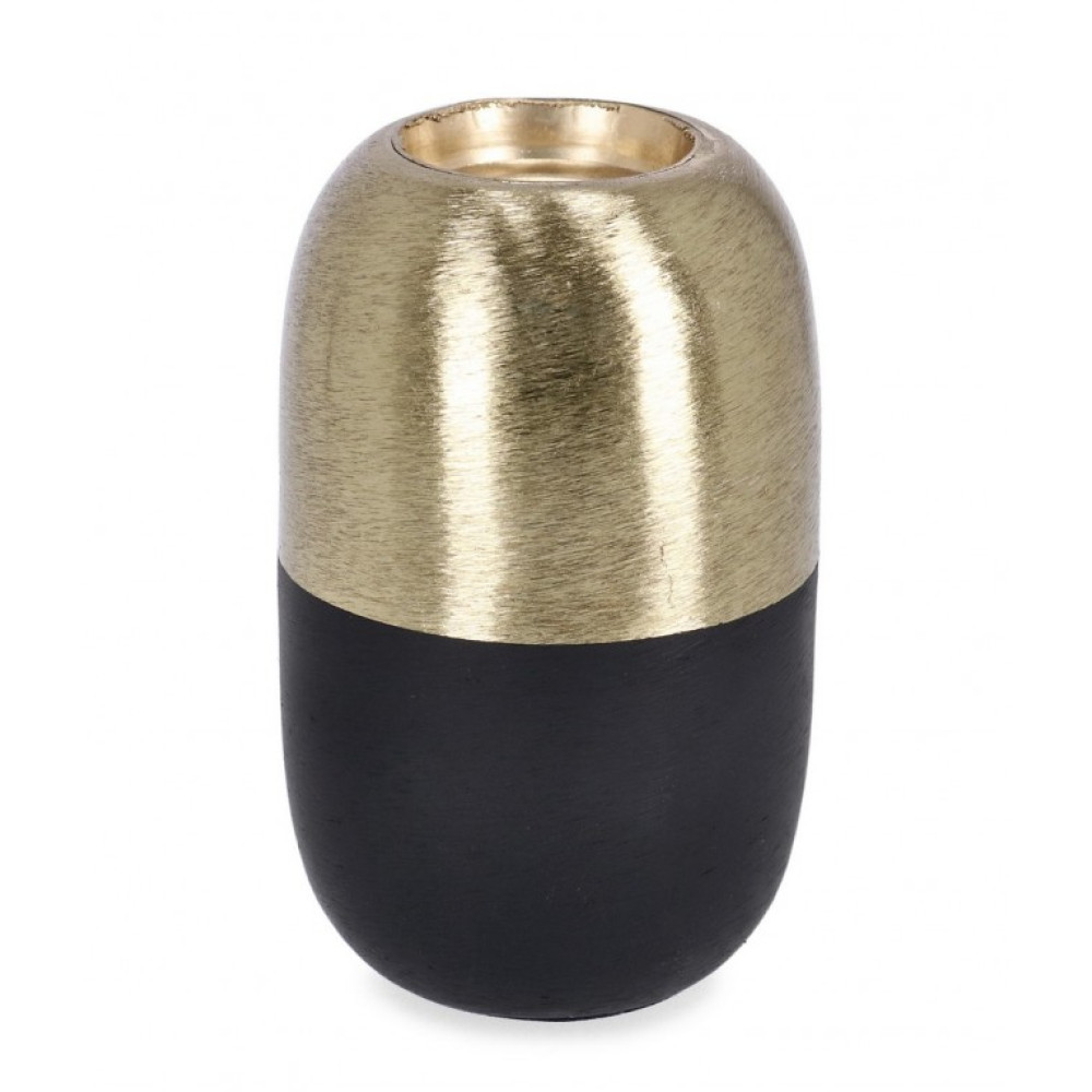 Bizzotto ПІДСВІЧНИК SAAD BLACK GOLD H11 Bizzotto ПІДСВІЧНИК SAAD BLACK GOLD H11