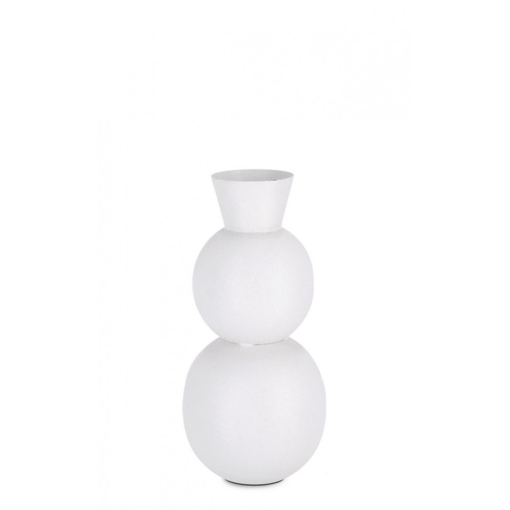 Bizzotto ПЛЯШКА RIDHI WHITE DECOR H32,5
