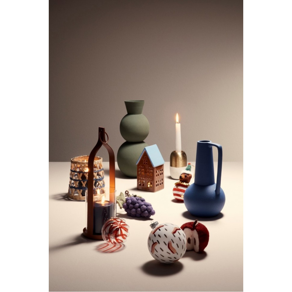 Bizzotto ПЛЯШКА RIDHI GREEN DECOR H32,5