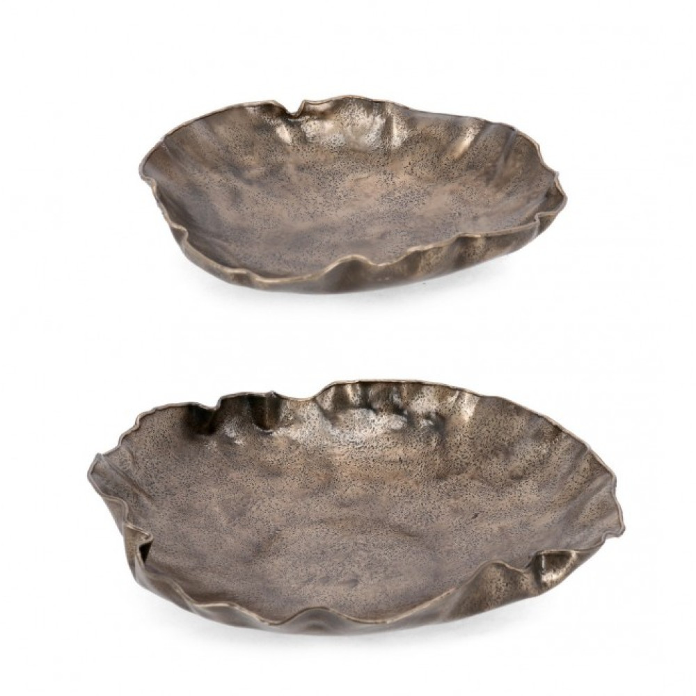 Bizzotto ПРАДЕШ НАБІР 2 ЗОЛОТИЙ ДЕКОР ПІДНОС