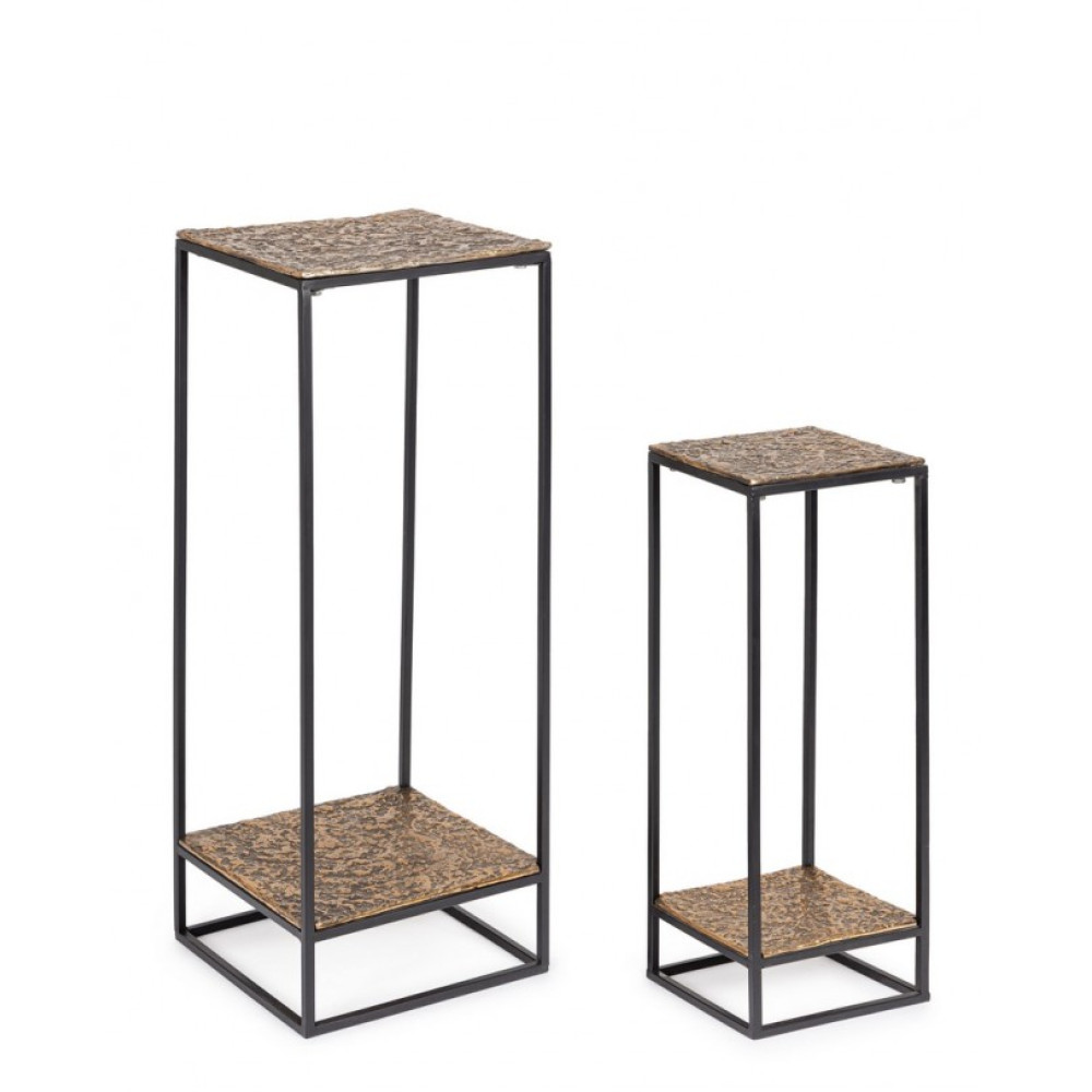 Bizzotto Кавовий стіл Mysore Low Gold (в комплекті 2шт.)