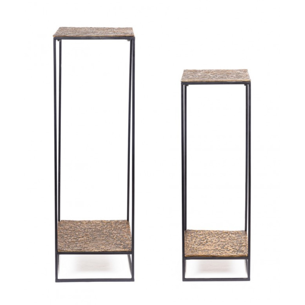 Bizzotto Кавовий стіл Mysore High Gold (2 шт. в комплекті) Bizzotto Кавовий стіл Mysore High Gold (2 шт. в комплекті)