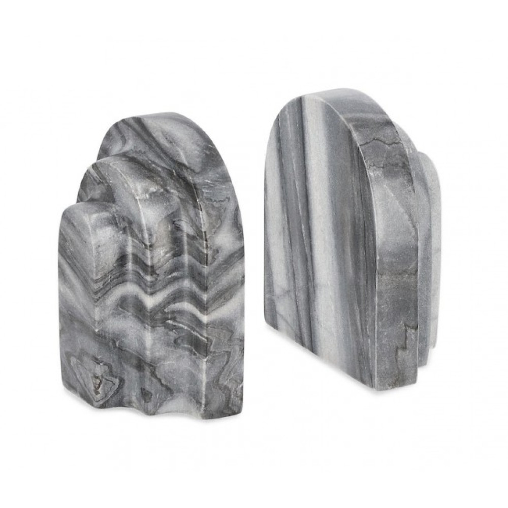 Bizzotto НАБІР 2 КЕНДІ СІРИЙ МАРМУР ДЕКОР H13,5 Bizzotto НАБІР 2 КЕНДІ СІРИЙ МАРМУР ДЕКОР H13,5