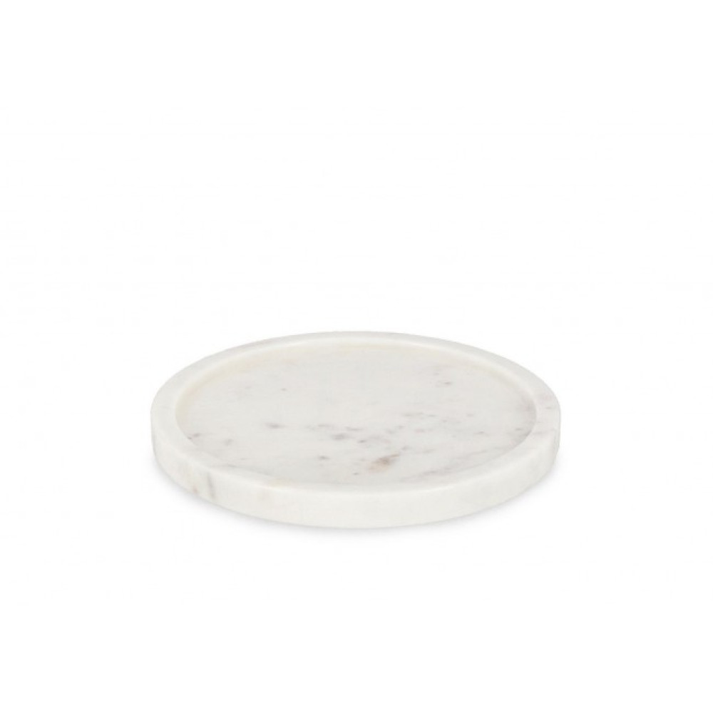 Bizzotto ДЕКОРАТИВНА ТАРІЛКА МАРМУРНА KANDY WH D17,5 Bizzotto ДЕКОРАТИВНА ТАРІЛКА МАРМУРНА KANDY WH D17,5