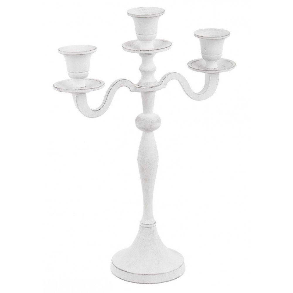 Bizzotto СВІЧНИК NORAH WHITE 3 ARMS H33