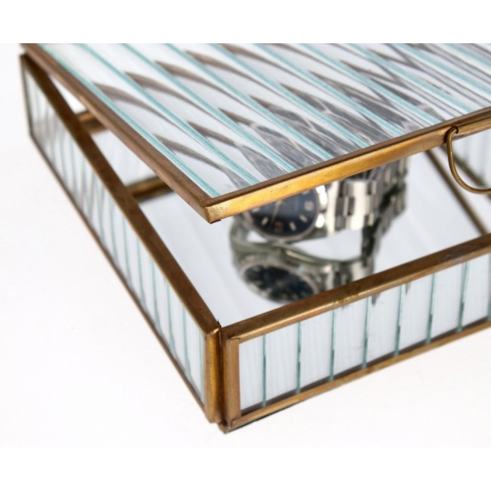 Bizzotto TEHRI TRAS.GO STRIPE JEWEL.BOX 17,5X17,5