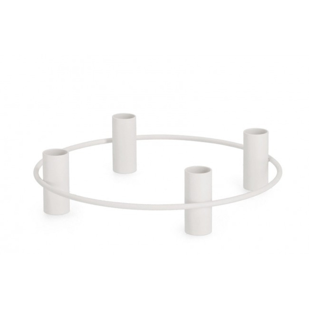 Bizzotto HISAR RO WHITE C.HOLDER 4P D25