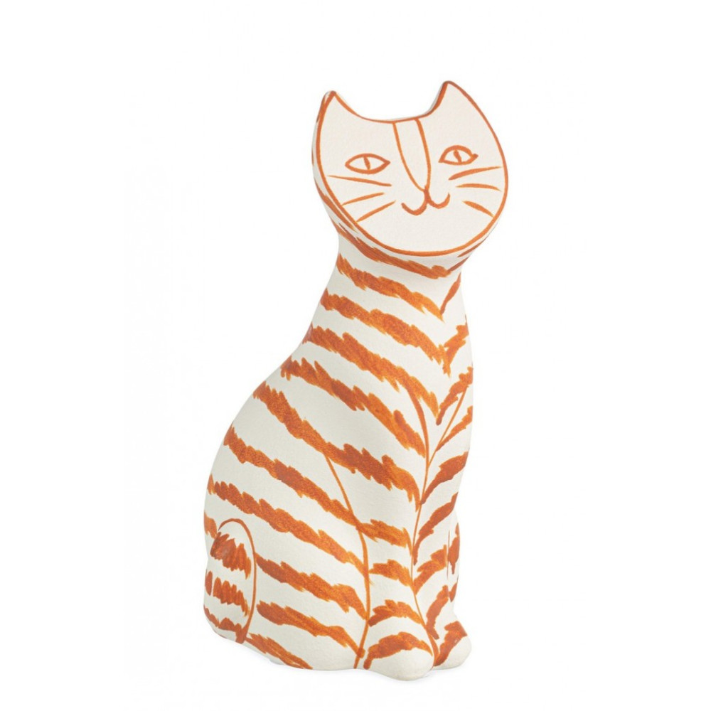 Bizzotto ROMI ОРАНЖЕВІ СМУЖКИ ДЕКОР КІТ H26,5