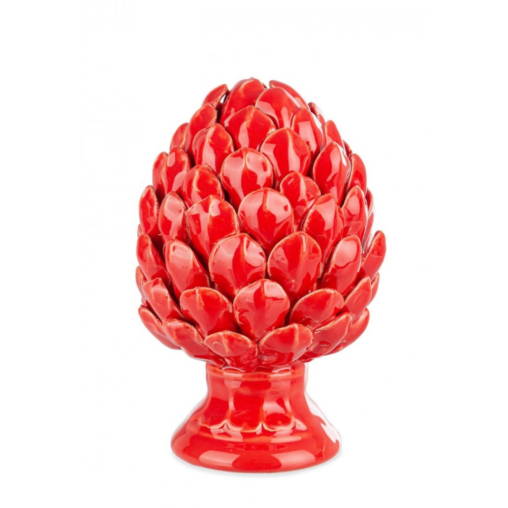 Bizzotto КЛАСИЧНА ШИШКА ЧЕРВОНА ДЕКОРАЦІЯ H23,5