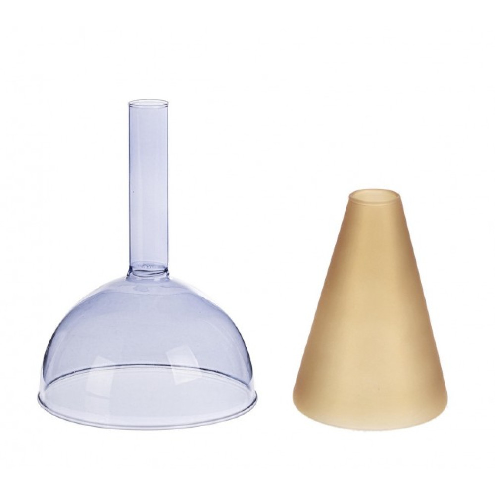 Bizzotto ВАЗА TEMPEL BLUE ORANGE GL H20,5