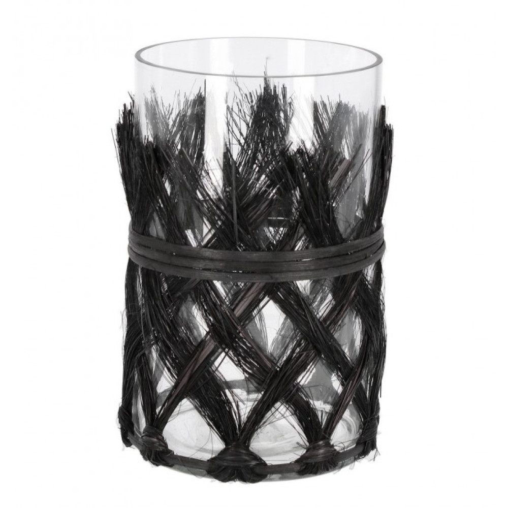 Bizzotto ZHOB ЧОРНА ЦИЛ.СКЛЯНА ВАЗА H19 Bizzotto ZHOB ЧОРНА ЦИЛ.СКЛЯНА ВАЗА H19