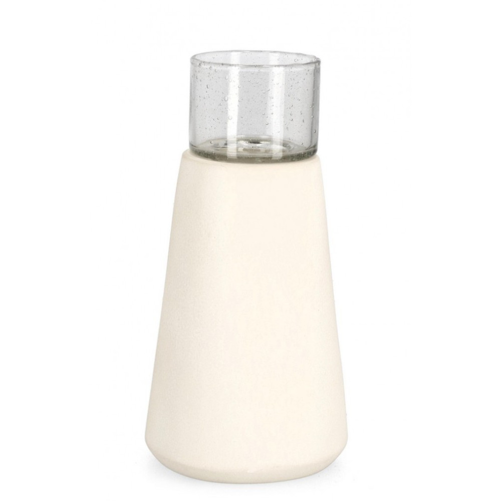 Bizzotto ПІДСВІЧНИК З БІЛОГО СКЛА MARDAN H25