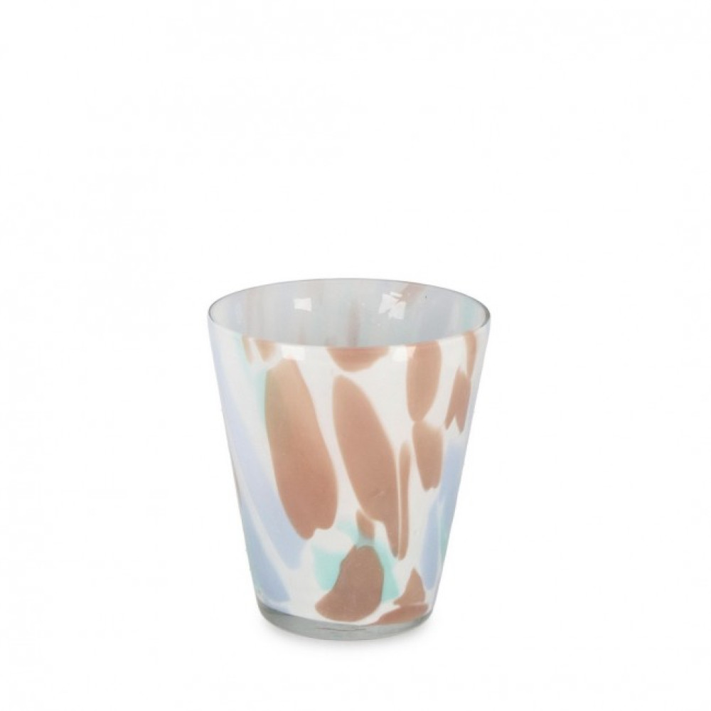 Bizzotto ВАЗА MATARA SHINY L.BLUE BROWN GL H15,5 Bizzotto ВАЗА MATARA SHINY L.BLUE BROWN GL H15,5