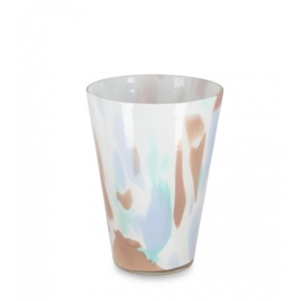 Bizzotto ВАЗА MATARA SHINY L.BLUE BROWN GL H24 Bizzotto ВАЗА MATARA SHINY L.BLUE BROWN GL H24