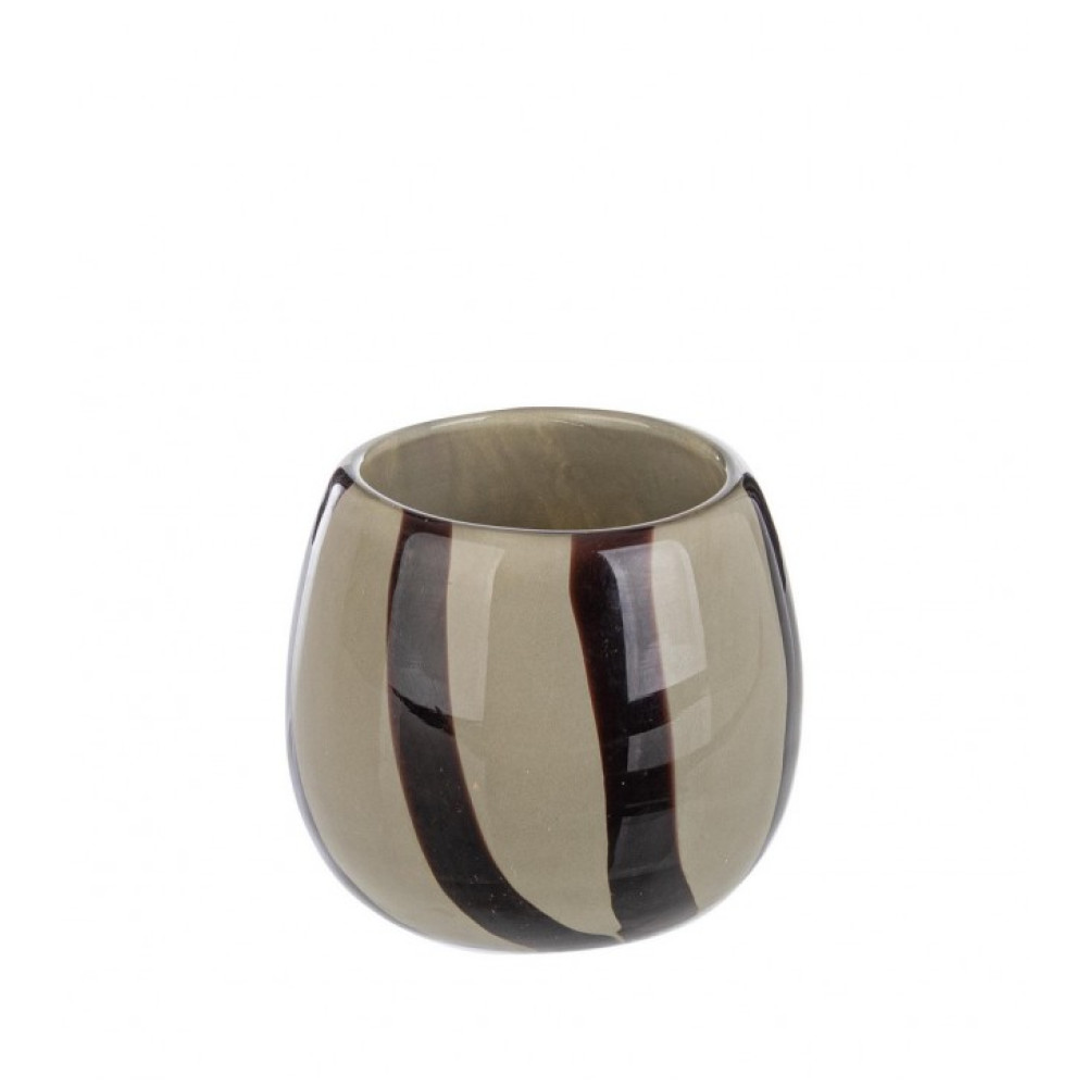 Bizzotto ПІДСВІЧНИК CETUS SAGE-BROWN GL D9 Bizzotto ПІДСВІЧНИК CETUS SAGE-BROWN GL D9