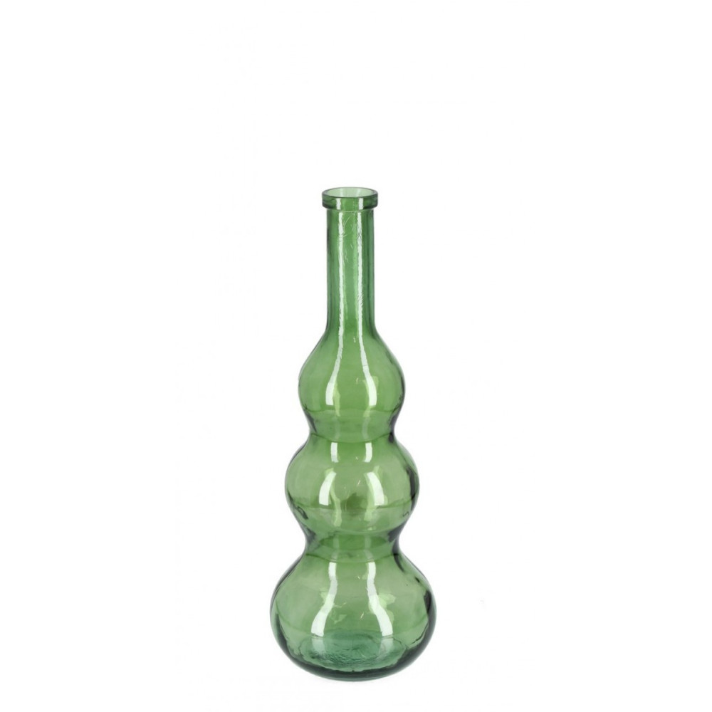 Bizzotto ПЛЯШКА ABBY ROUNDED GREEN GL DECOR H75