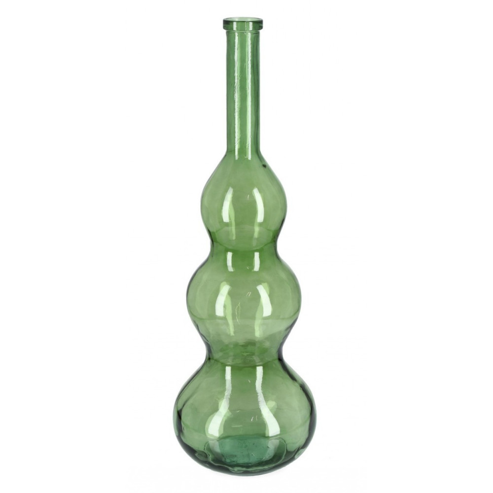 Bizzotto ПЛЯШКА ABBY ROUNDED GREEN GL DECOR H100