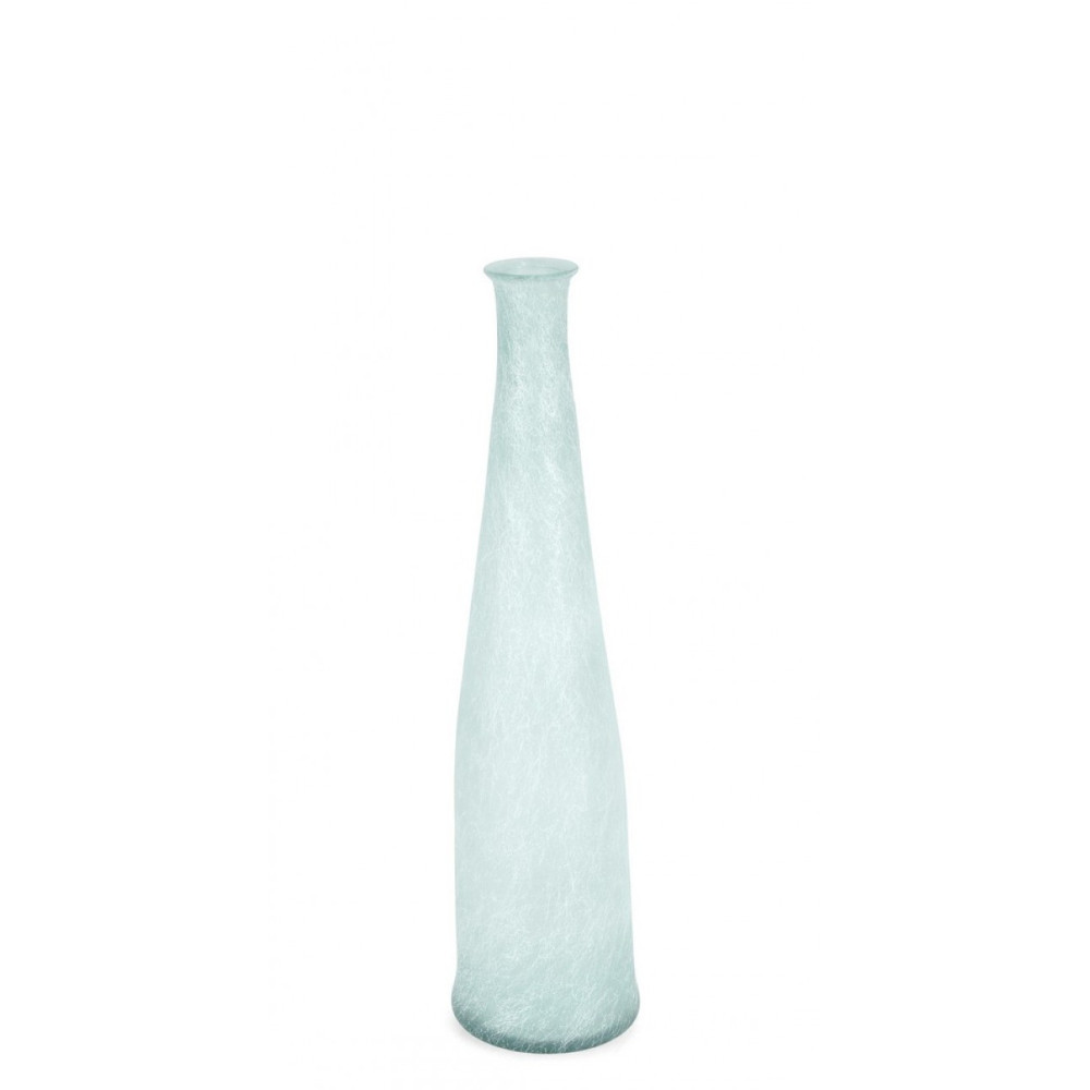 Bizzotto ABBY RO L.BLUE SILK GL DECOR BOTTLE H80